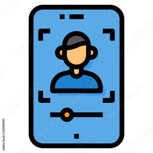 Influencer filled outline icon