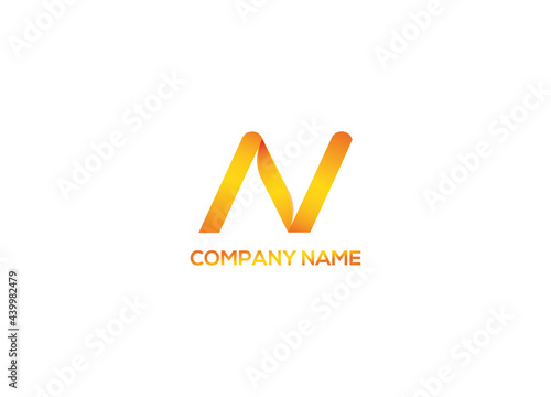Modern N letter logo, Business logo