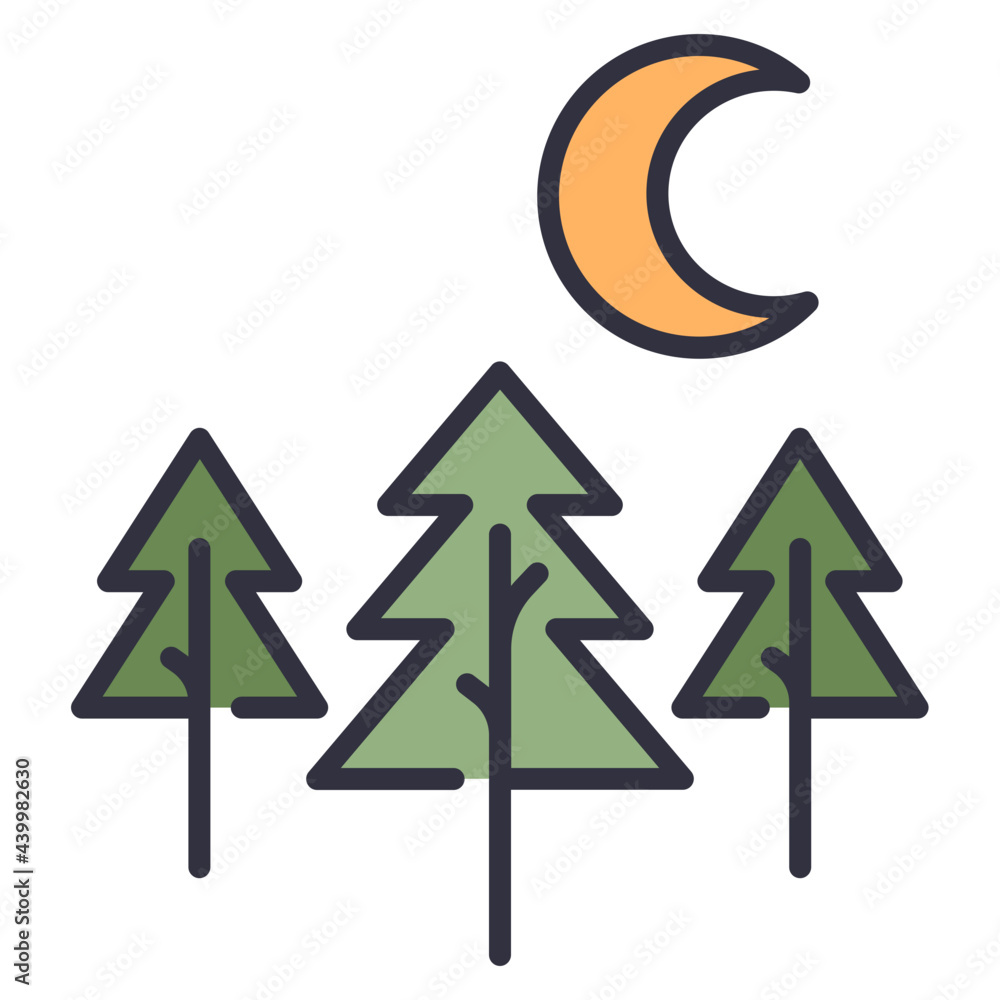 Obraz premium forest icon