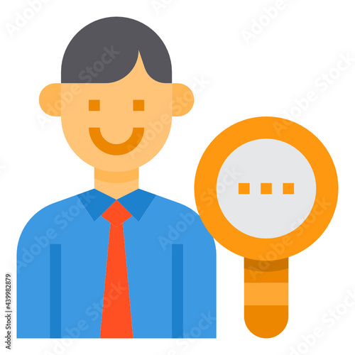 Search flat icon