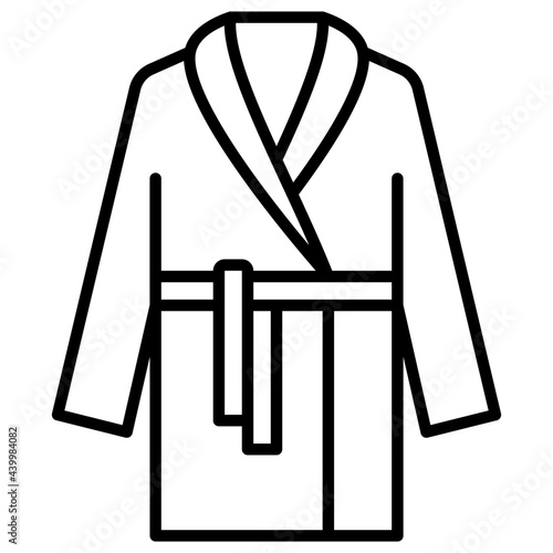 Outline Bathrobe Icon