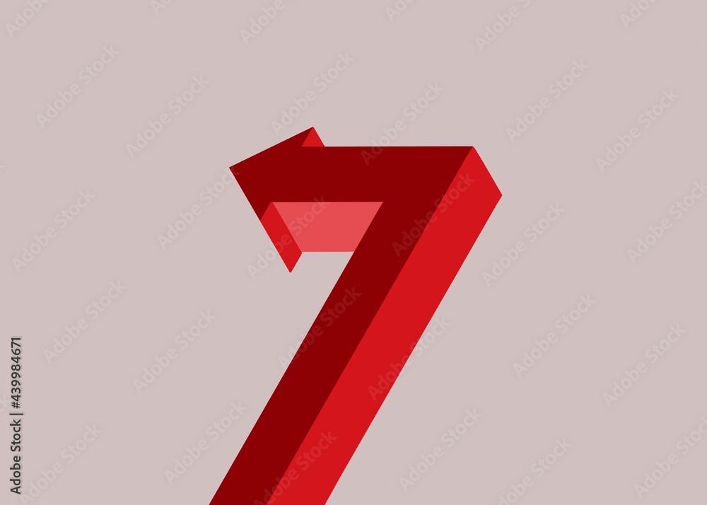 Red arrow 3d Red arrow 3d