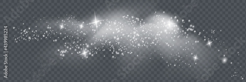 Snow and wind on a transparent background. White gradient decorative element.vector illustration. winter and snow with fog. wind and fog.
