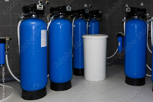 water treatment and water treatment system in a large office building or in a hospital 