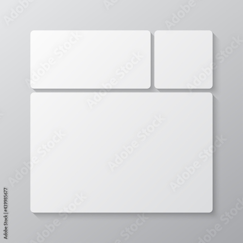 Template collage of three frames, images, photos