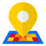 location flat style icon