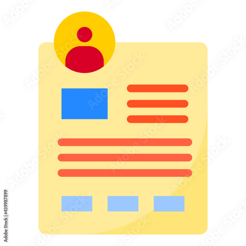 profile flat style icon