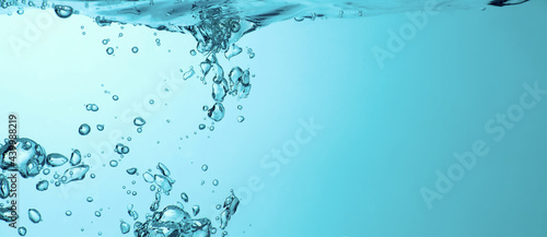 Blue water background underwater