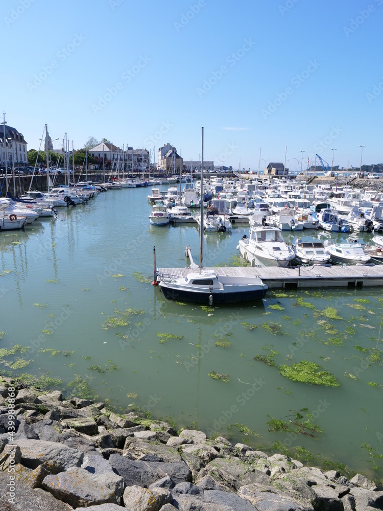The harbor of le Croisic, the 15th june 2021, France.