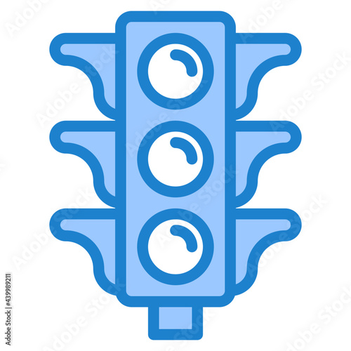 trafficlight blue style icon