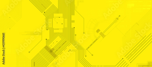 Abstract circuit board futuristic technology processing background