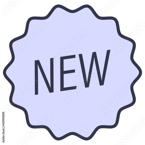 Filled outline new arrival icon