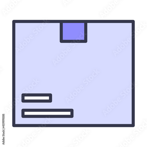Filled outline package icon