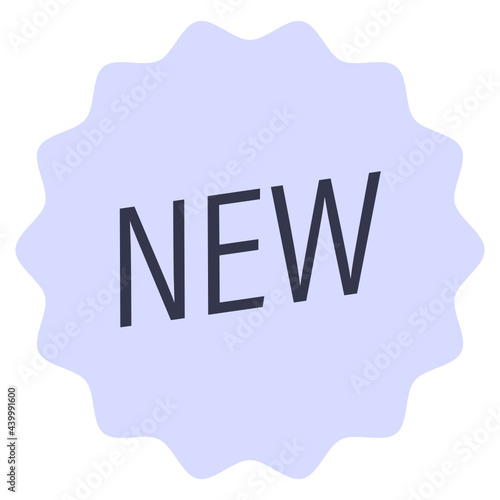 Flat new arrival icon