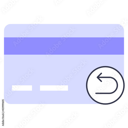 Flat refund icon