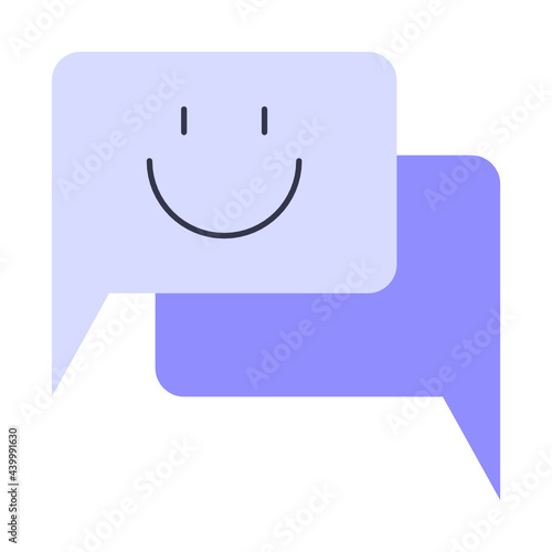 Flat chat icon