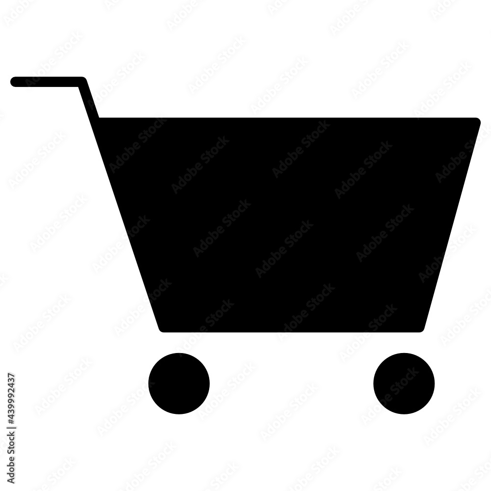 Glyph shopping cart icon Glyph shopping cart icon