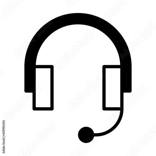 Glyph call center icon