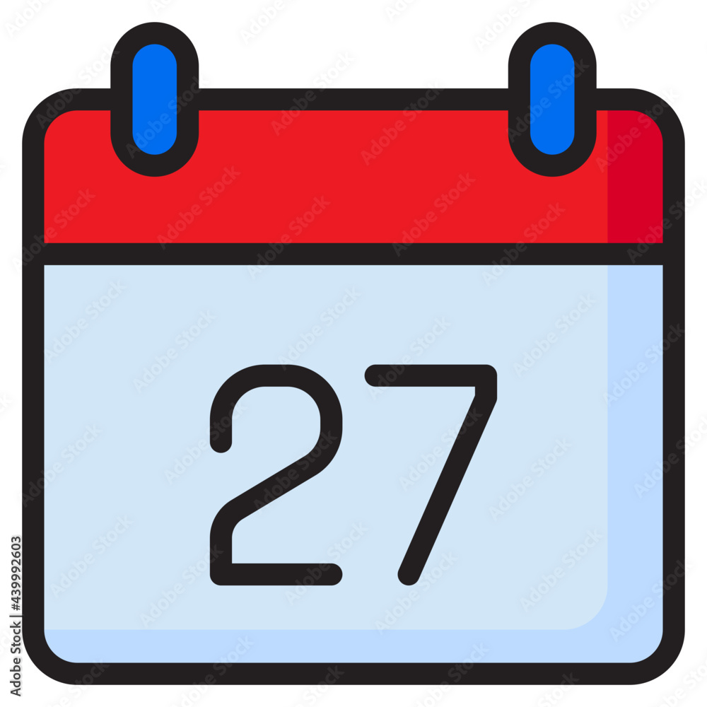 calendar color line style icon calendar color line style icon