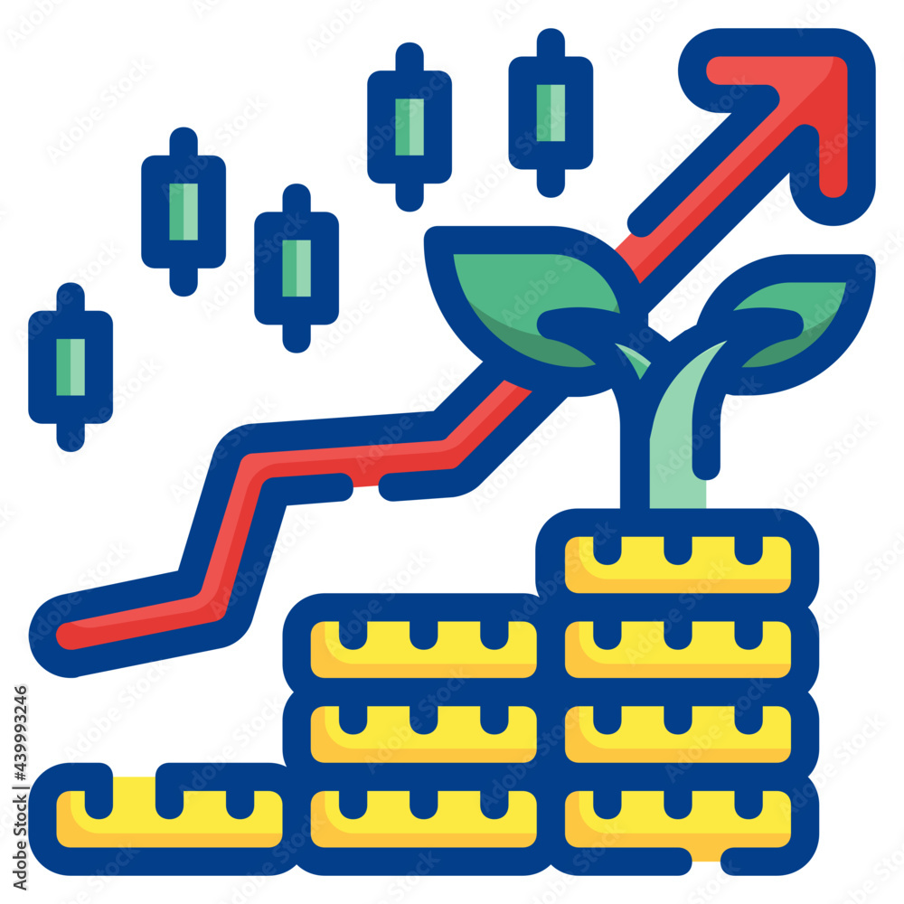 Profit line icon