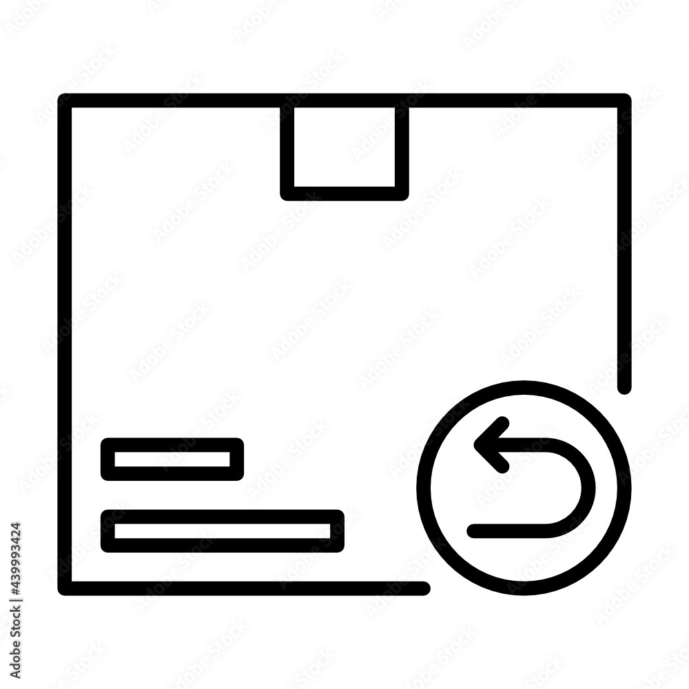 Outline package return icon Outline package return icon