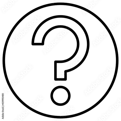 Outline help icon