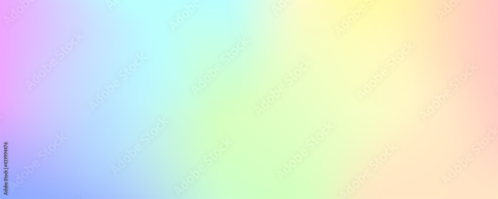 横長の虹色グラデーション背景ベクター素材
