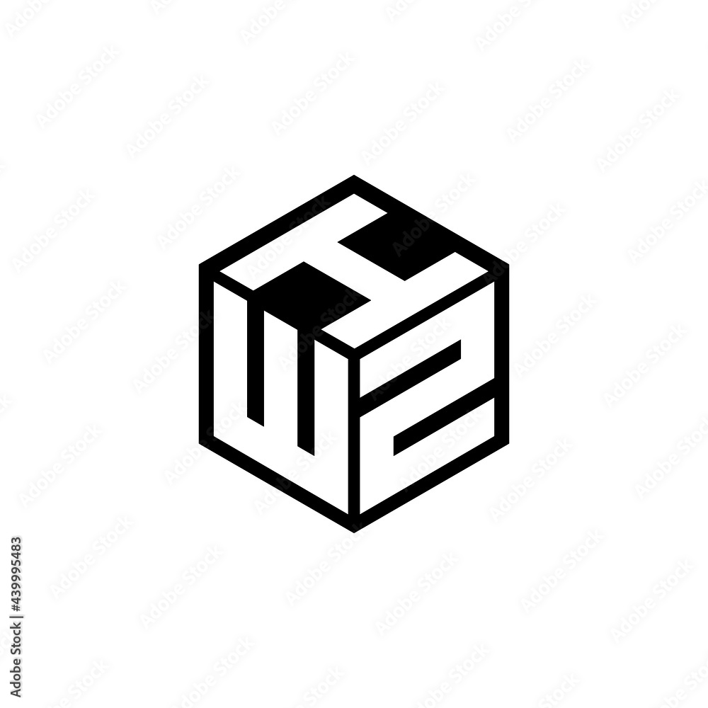WZI letter logo design with white background in illustrator, vector logo modern alphabet font overlap style. calligraphy designs for logo, Poster, Invitation, etc. - obrazy, fototapety, plakaty 