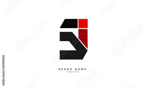 Alphabet letters Initials Monogram logo SI, IS, S and I