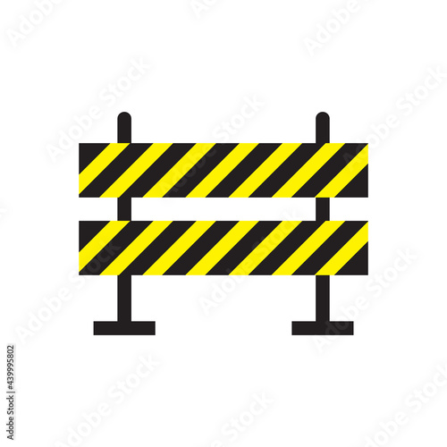 Road barrier icon design vector illustration