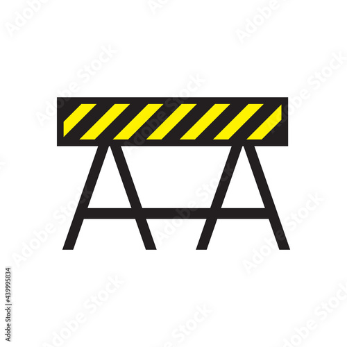 Road barrier icon design vector illustration