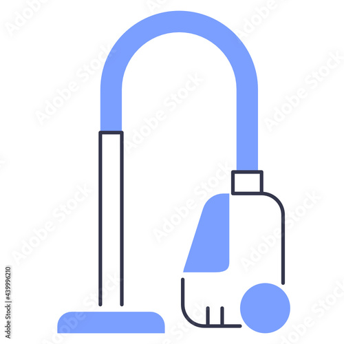 Colored line vacuum cleaner icon