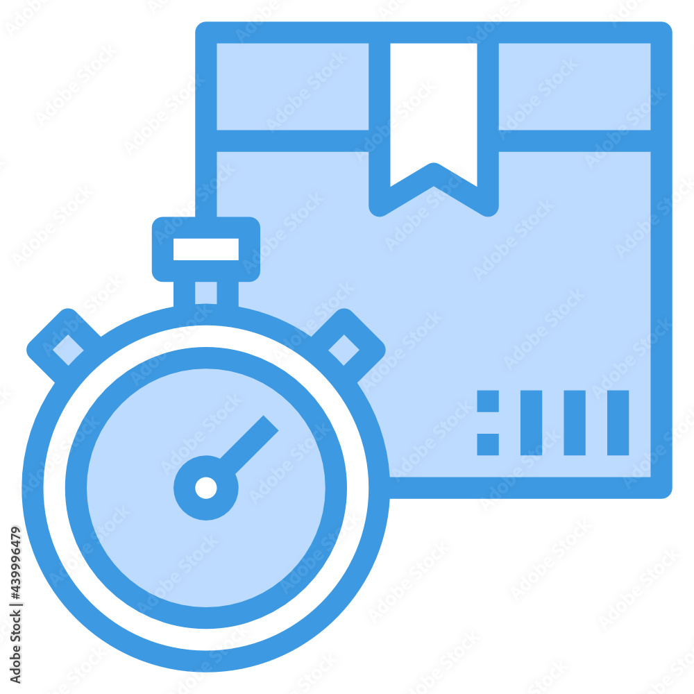 Tracking blue outline icon Tracking blue outline icon