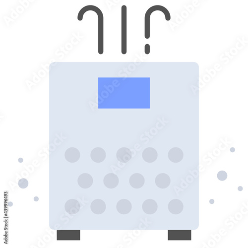 Flat air purifier icon