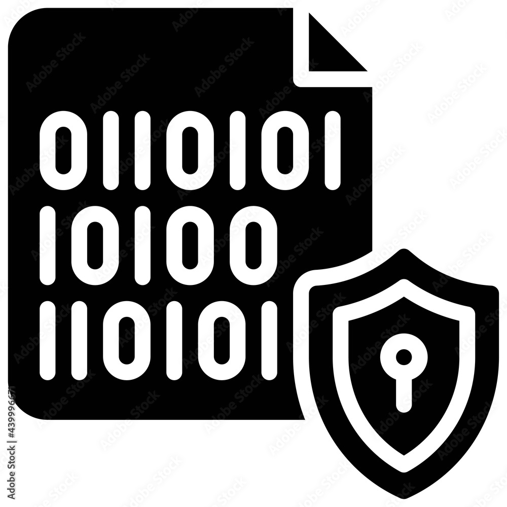 Binary Encryption icon, Cryptocurrency related vector Stock Vector ...