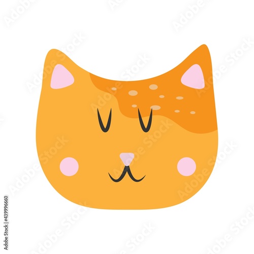  Vector illustration of a cat muzzle