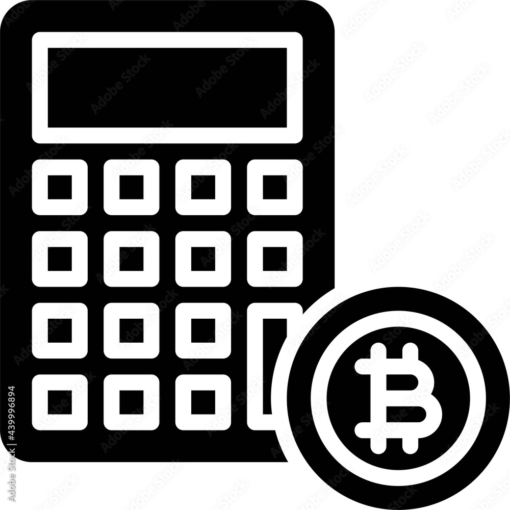 Calculator icon, Cryptocurrency related vector Calculator icon, Cryptocurrency related vector