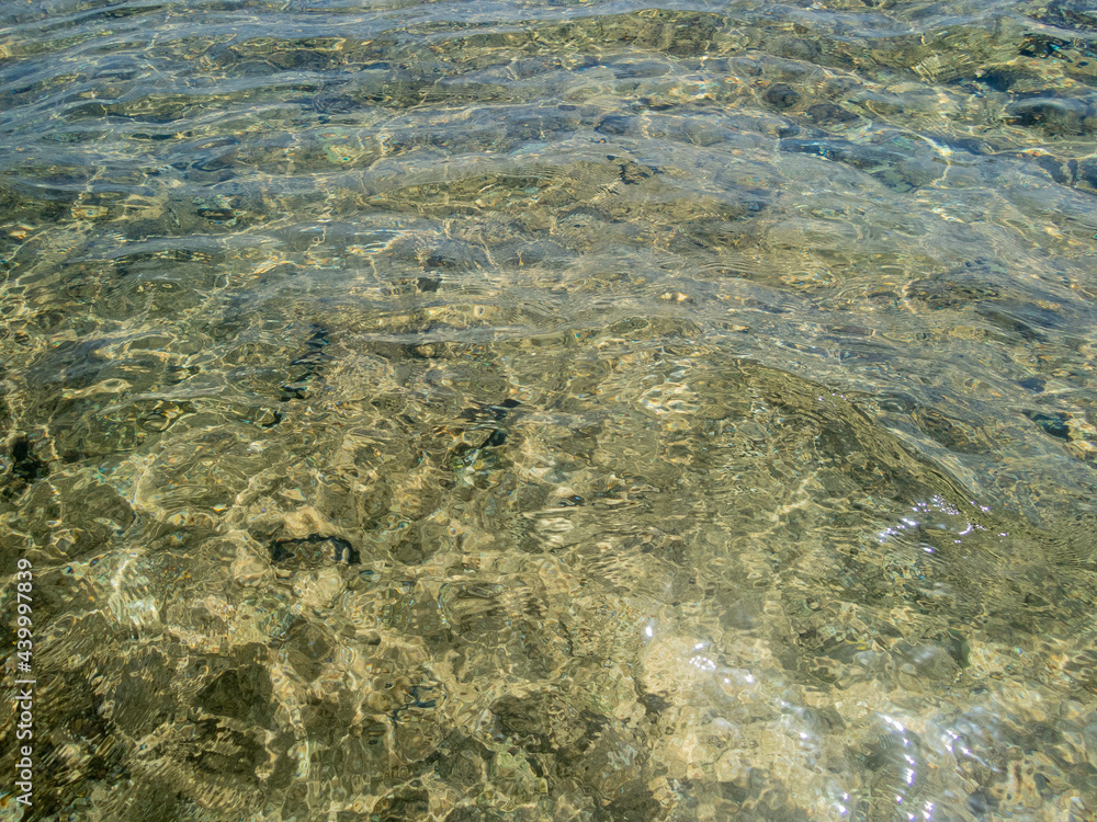Abstract reflection on water in the sea Abstract reflection on water in the sea