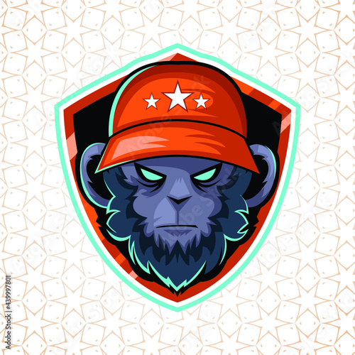 Monkey Logo vector illustration vector