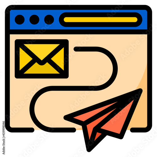 email color line style icon