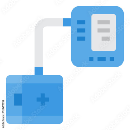 Blood Measuring flat icon photo