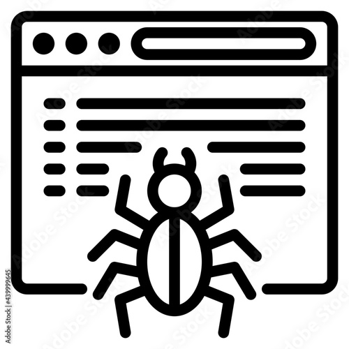 crawler outline style icon