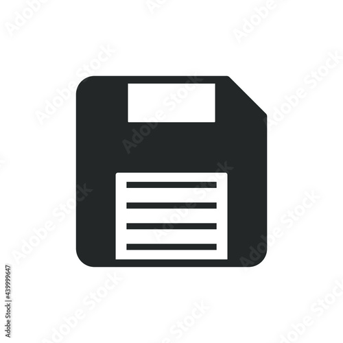 Save disk icon. Old floppy disc symbol. Copy sign. Web interface and application logo. Vector illustration image. 