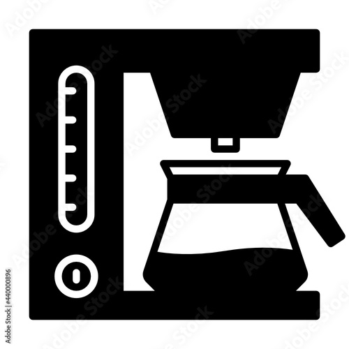 Glyph coffee machine icon