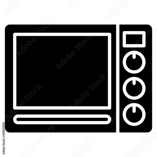 Glyph electric oven icon