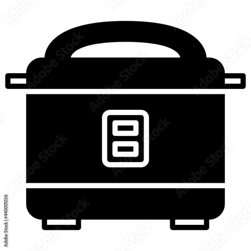 Glyph electric rice cooker icon