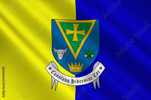 Flag of County Roscommon in Connacht of Ireland photo