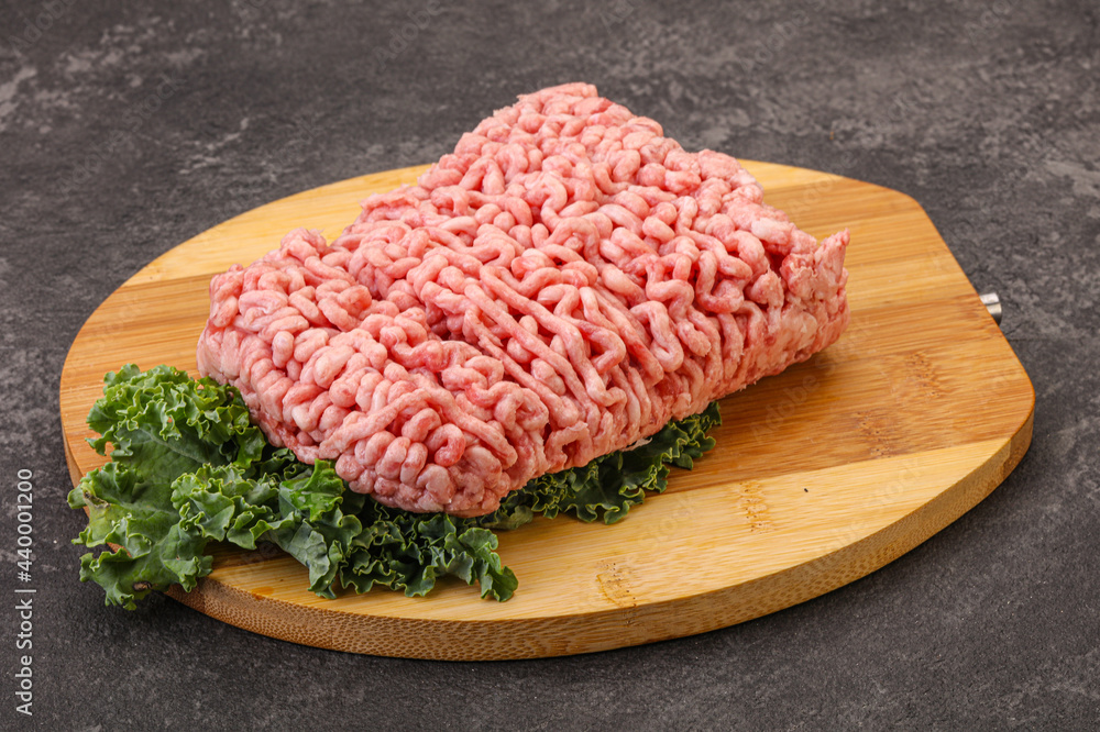 Raw pork minced meat for cooking Raw pork minced meat for cooking
