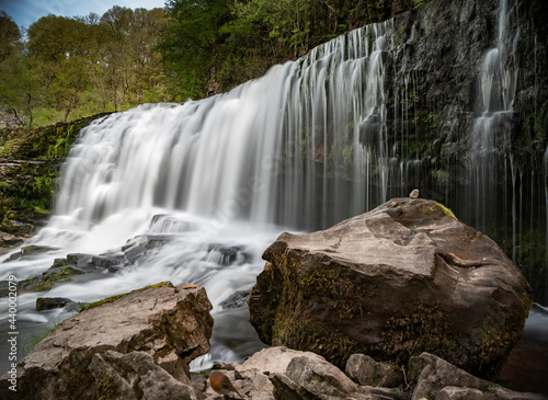 Stunning waterfall in the Brecon Beacons  Wales  UK.