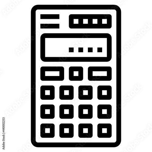 Calculator outline icon